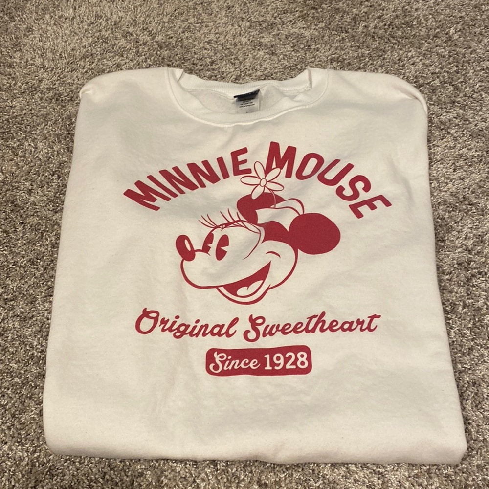 minnie mouse crew neck